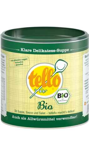 tellofix Klare Delikatessen-Suppe Bio
